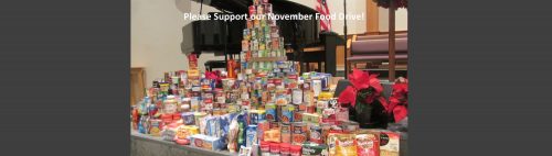 Please support our November food drive to support the Northside Food Pantry